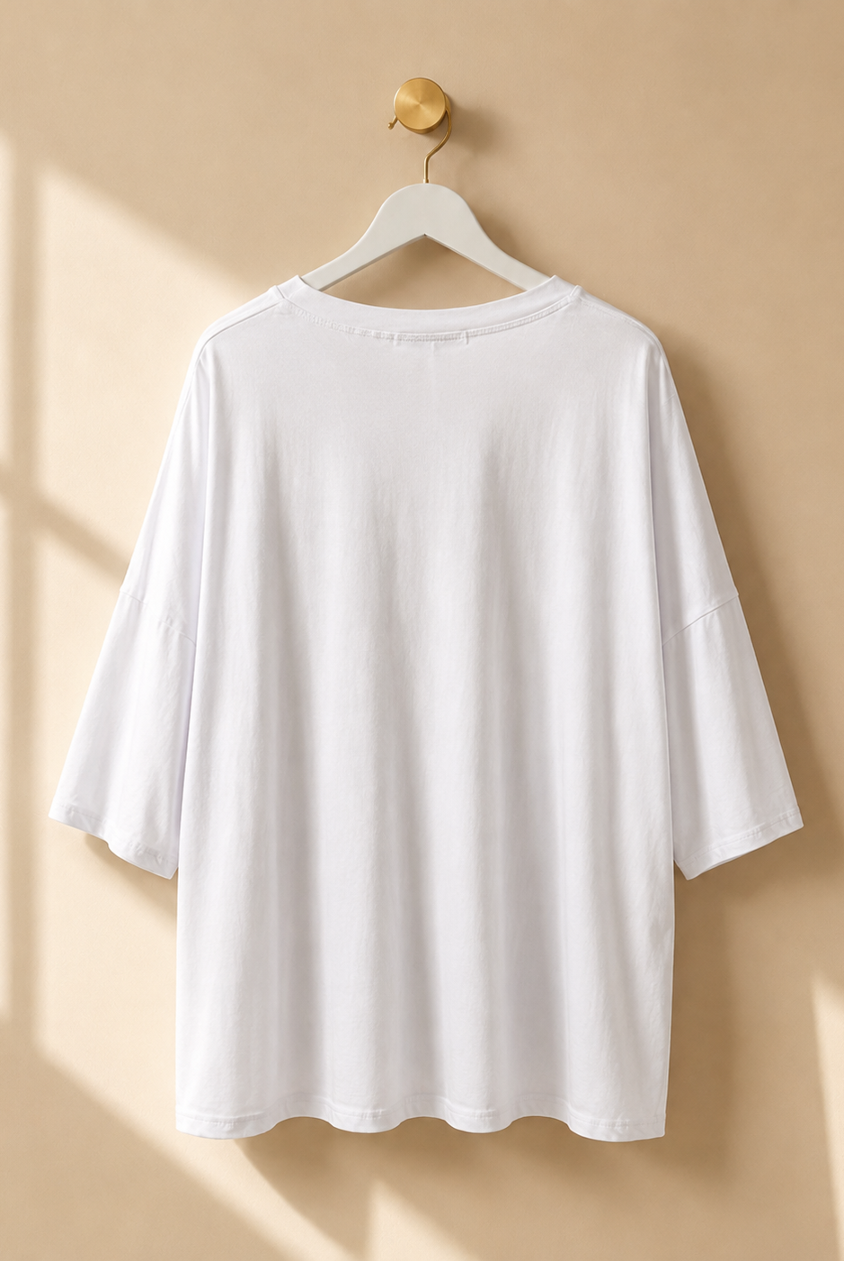T-shirt Amour with leopard print in white/blue - Queensize