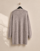 Lång stickad kofta med fickor – Mirelle Design