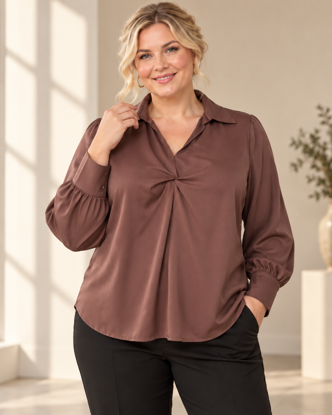 Blus Miranda Queensize – med twistdetalj