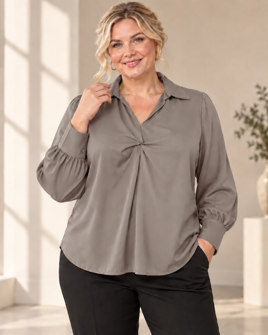 Blus Miranda Queensize – med twistdetalj