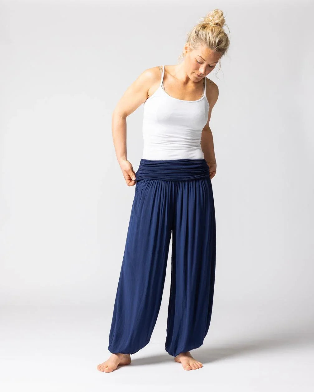 Byxa Sultan marinblå - Dimoda