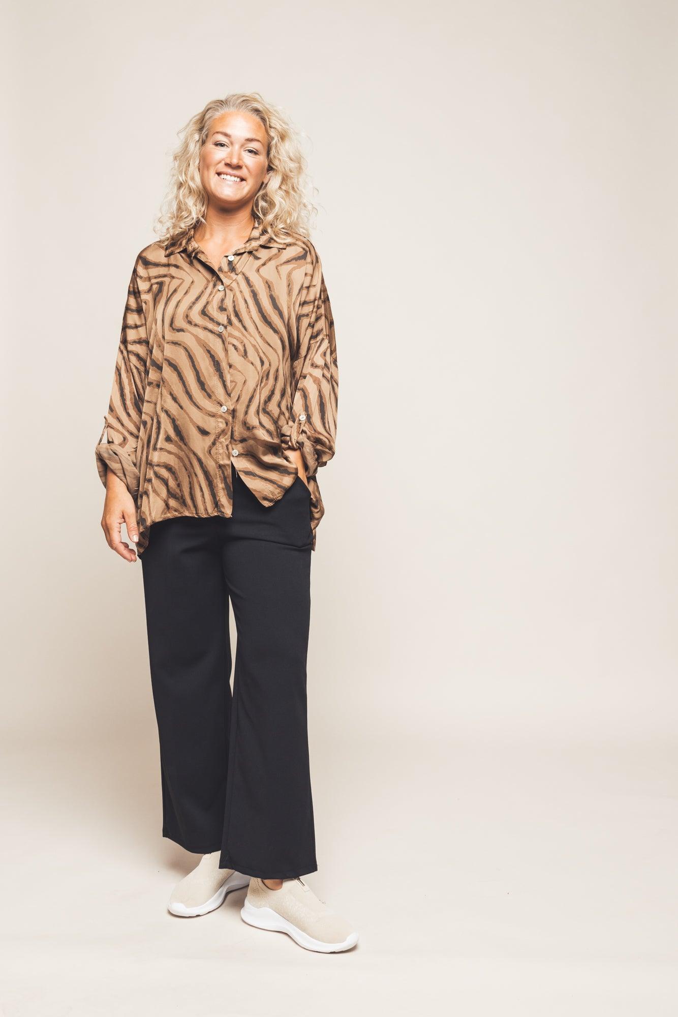 Blus Zebra camel - Dimoda