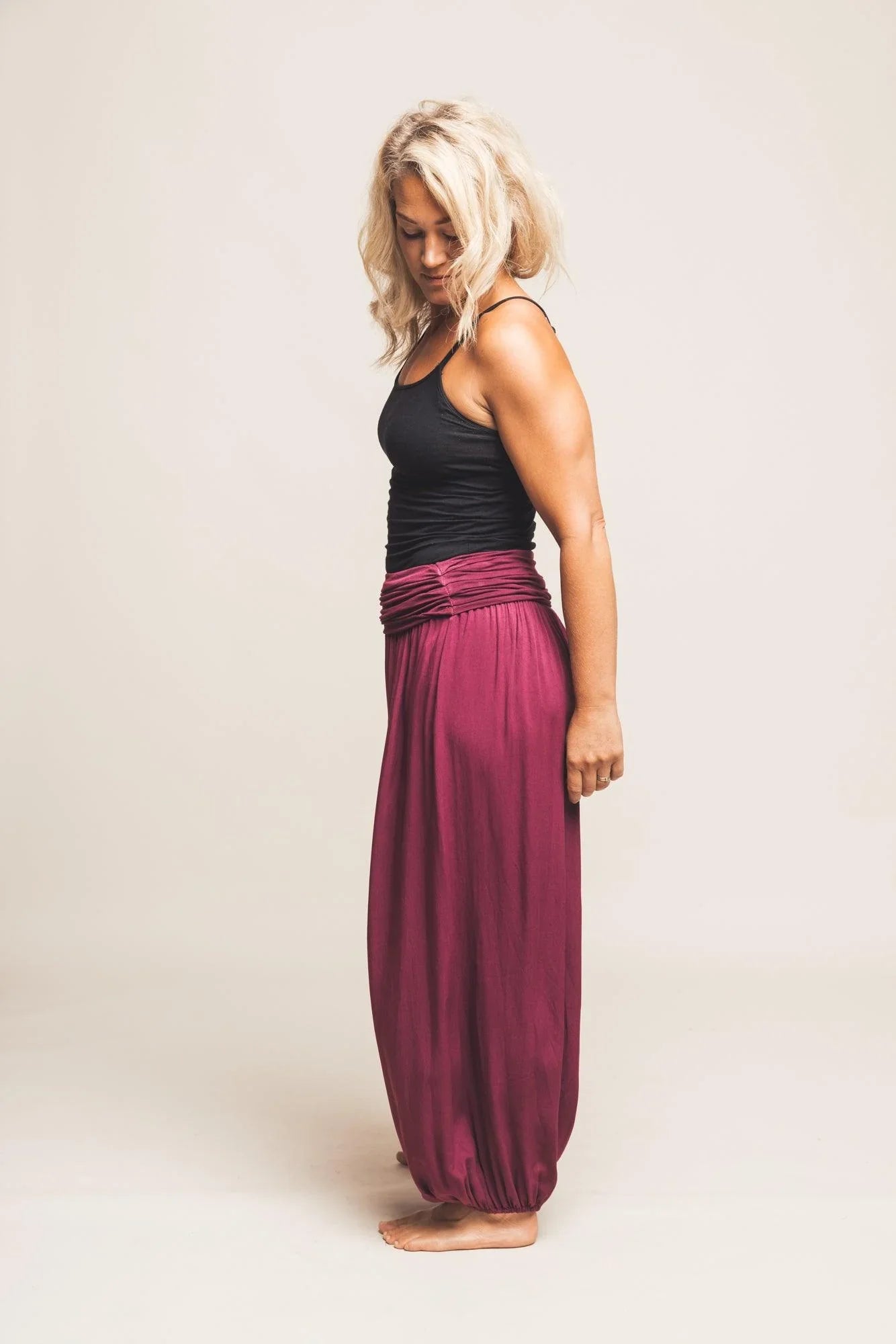 Byxa Sultan vinröd - Dimoda