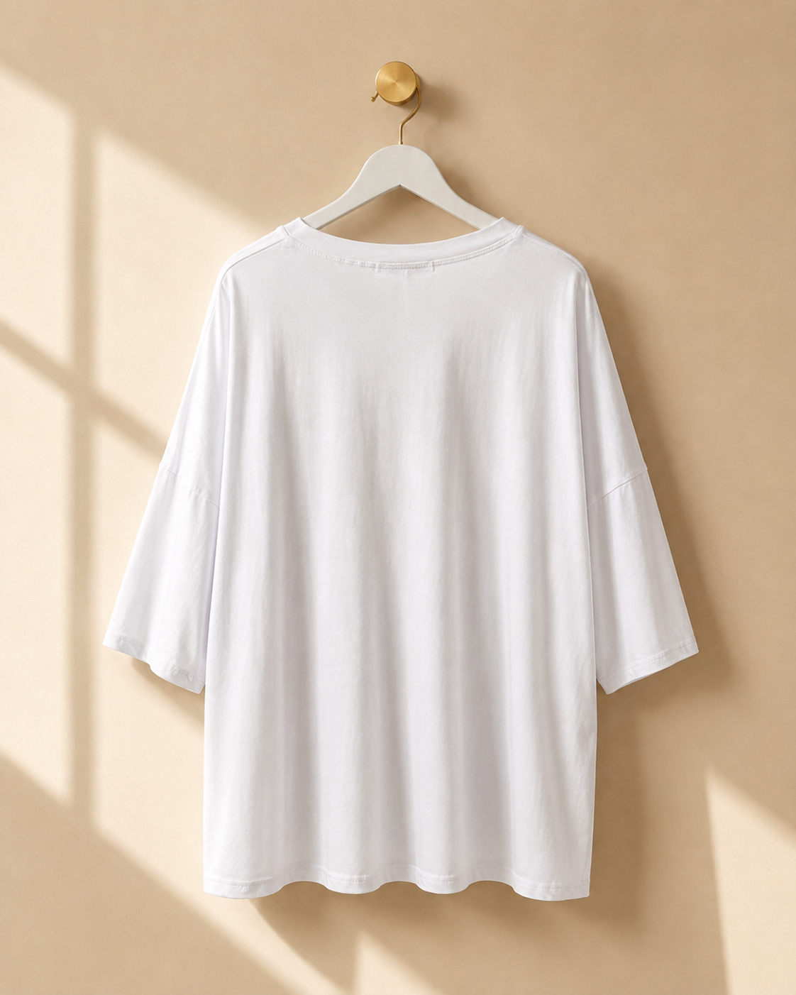 T-shirt Amour with leopard print in white/blue - Queensize